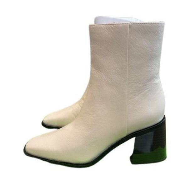Sam Edelman Ivory Leather Side Zip “Winnie” Bootie – NIB – Size 5 M - Picture 3 of 8